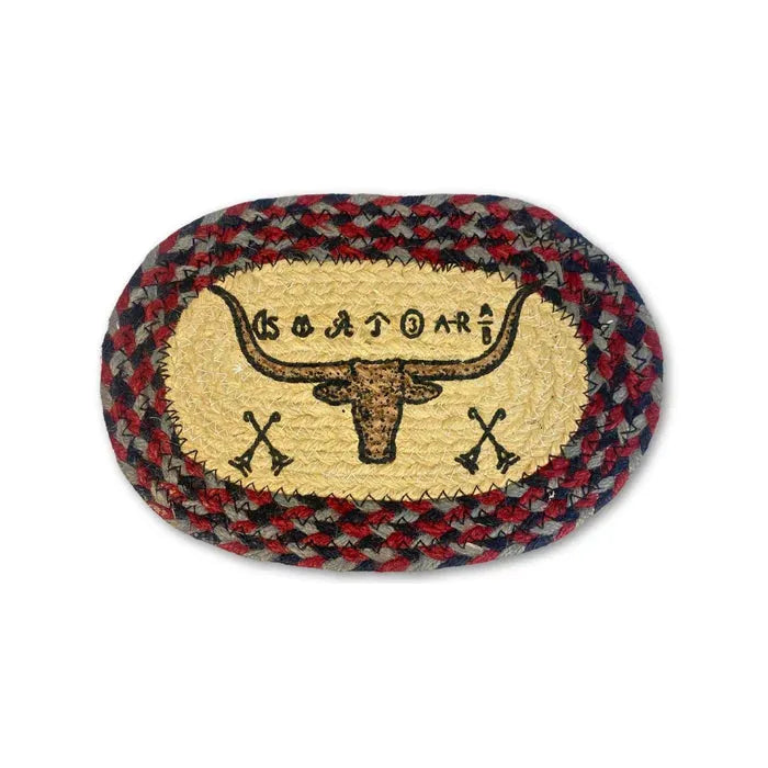 El Paso Saddle Blanket Company Braided Jute Oval Trivets-23