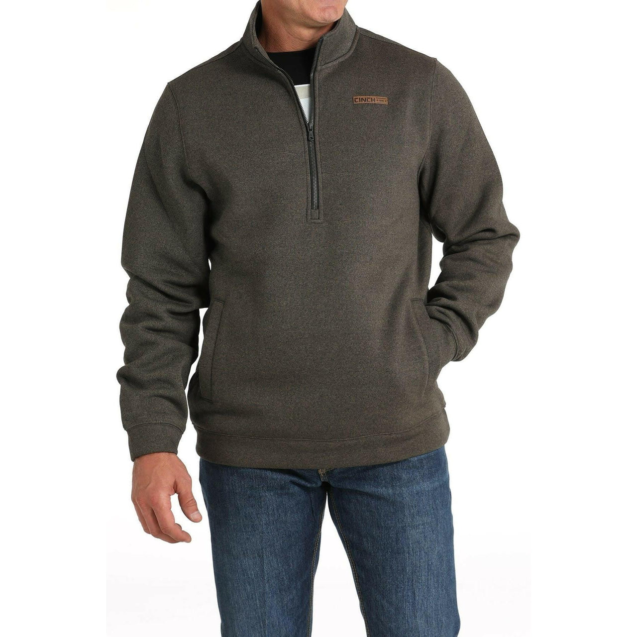 Cinch Men's Long Sleeve 1/2 Zip Pullover Jacket - Assorted Colours