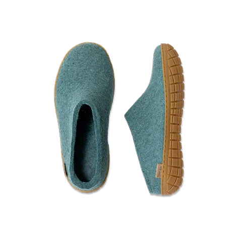 Glerups Slip-On Rubber Sole Shoes - North Sea