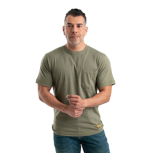 Berne Men's Performance Short Sleeve Pocket Tee - Lichen