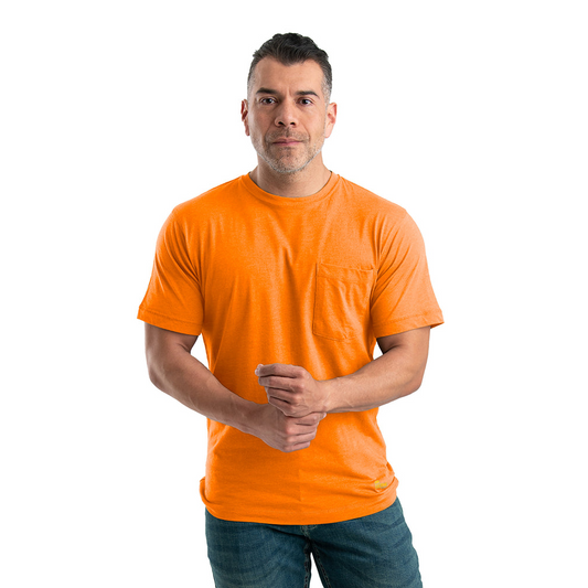 Berne Men's Lightweight SS Performance T-Shirt - Orange