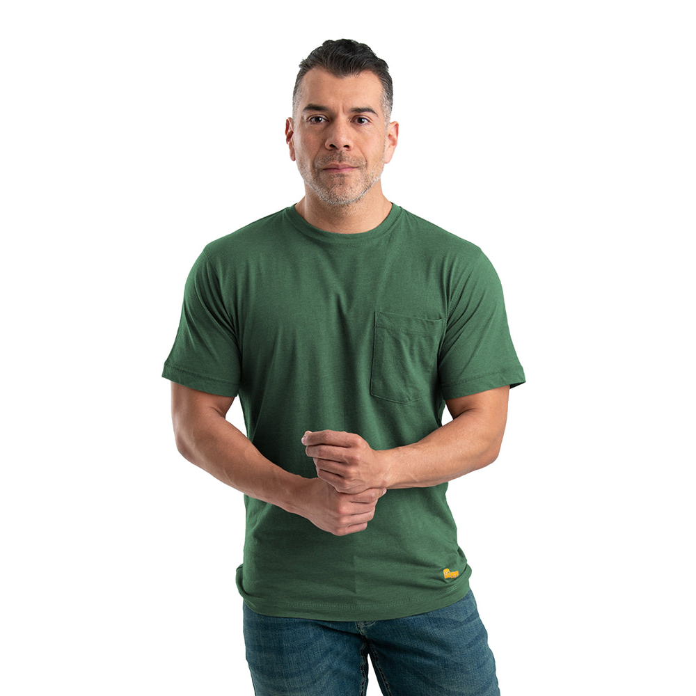 Berne Mens Lightweight SS Performance T-Shirt - Pine