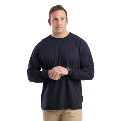 Berne Men's Performance Long Sleeve Pocket T-Shirt - Irvine Tack & Western Wear