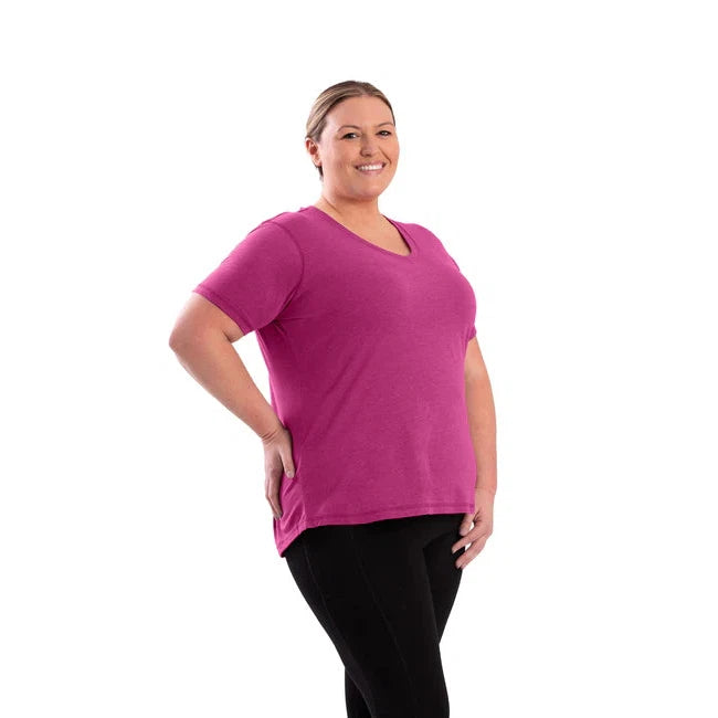 Berne Womens Performance V-Neck T-Shirt - Assorted Colours