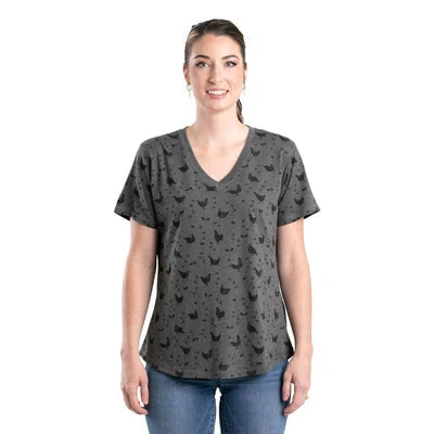 Berne Womens Performance V-Neck T-Shirt - Assorted Colours