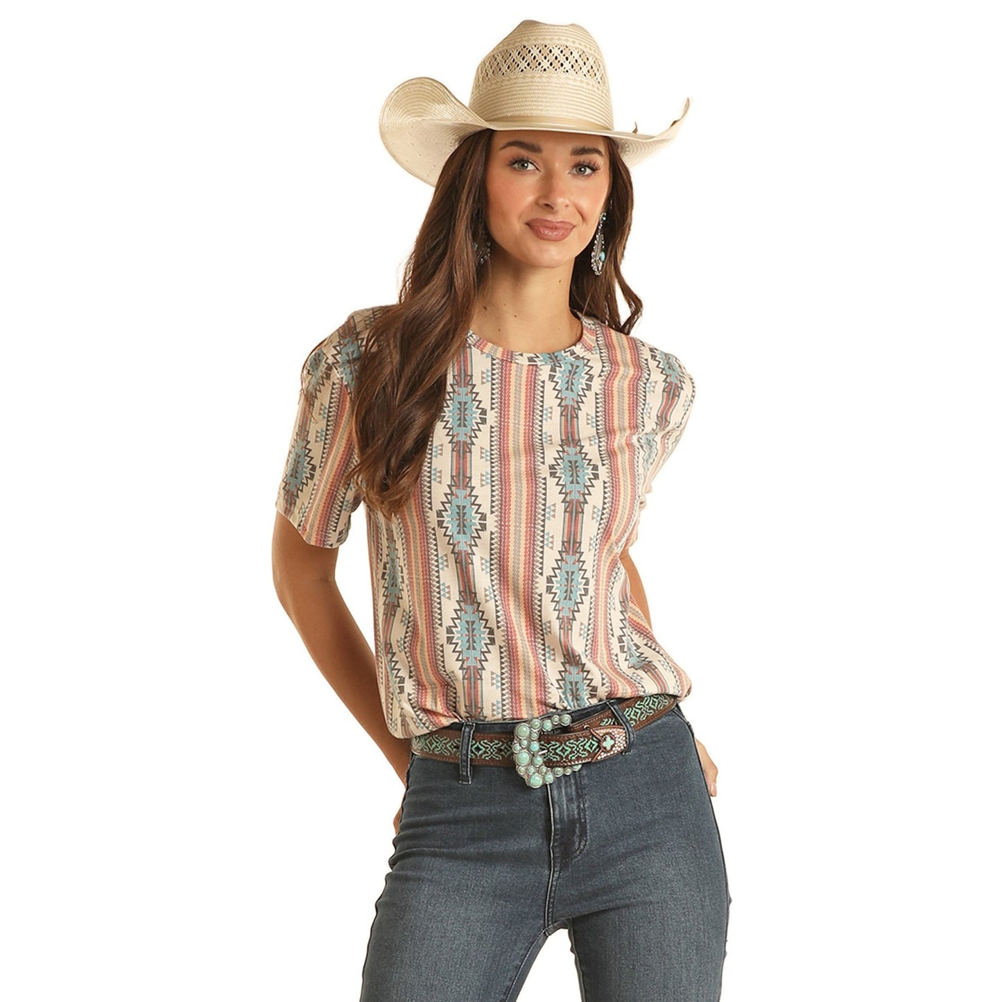 Rock & Roll Unisex All Over Print T-Shirt - Natural