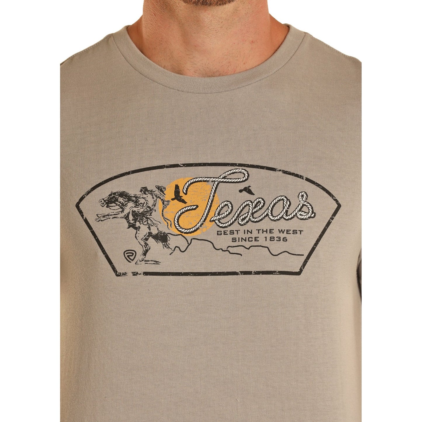 Rock & Roll Unisex Graphic Tee - Grey