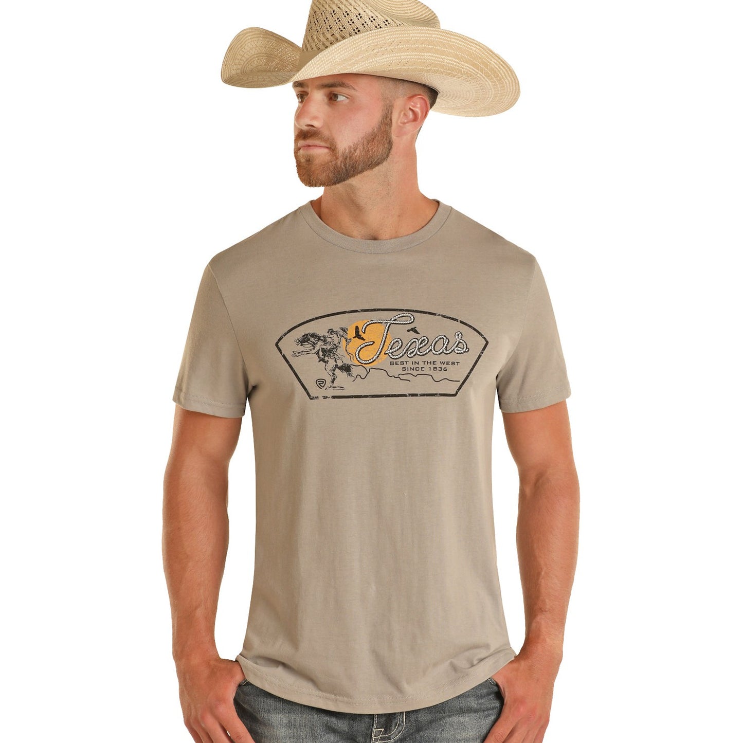 Rock & Roll Unisex Graphic Tee - Grey