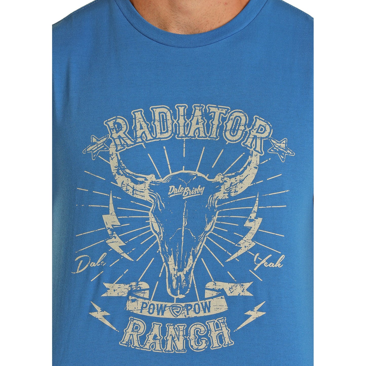Rock & Roll Unisex Dale Graphic Tee - Blue