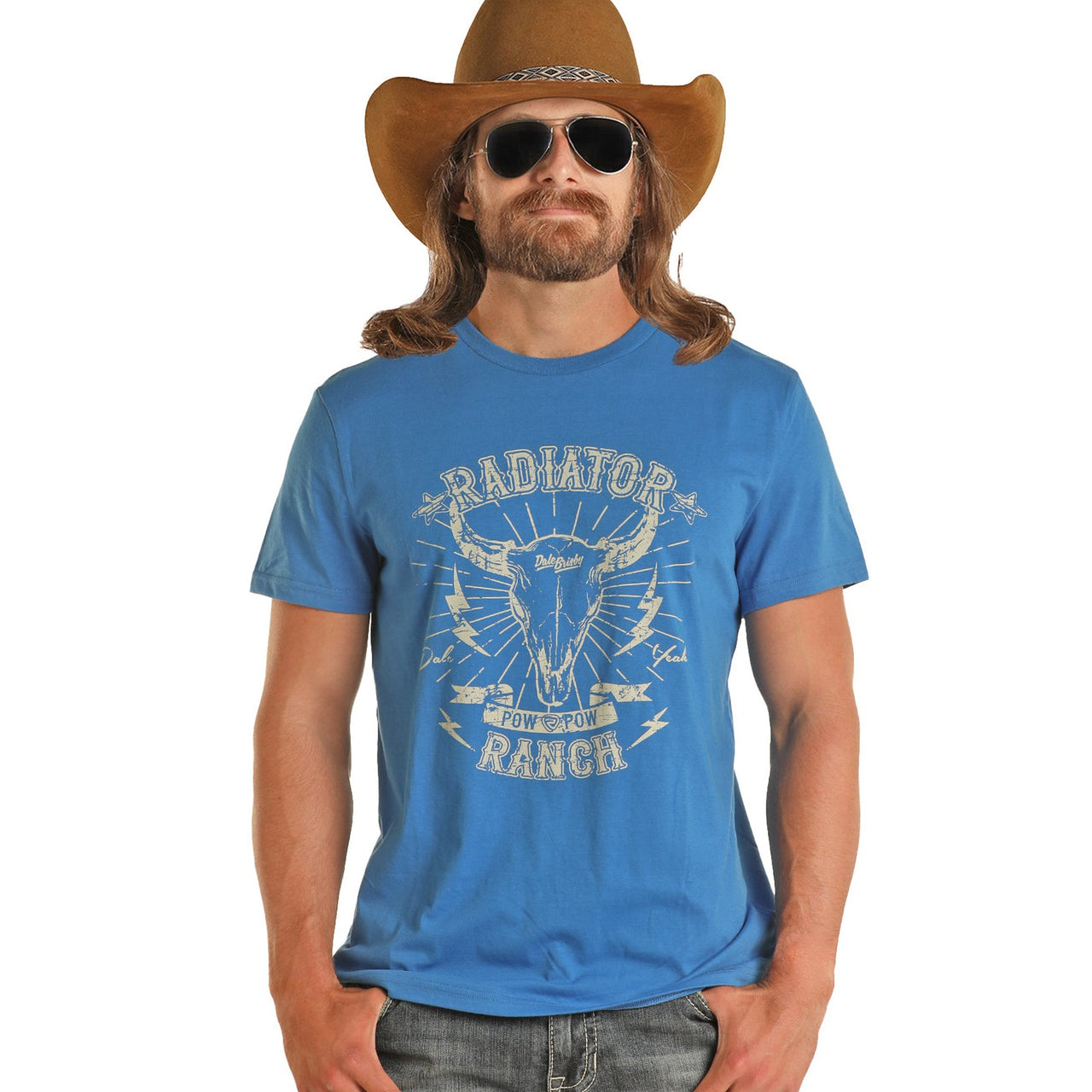 Rock & Roll Unisex Dale Graphic Tee - Blue
