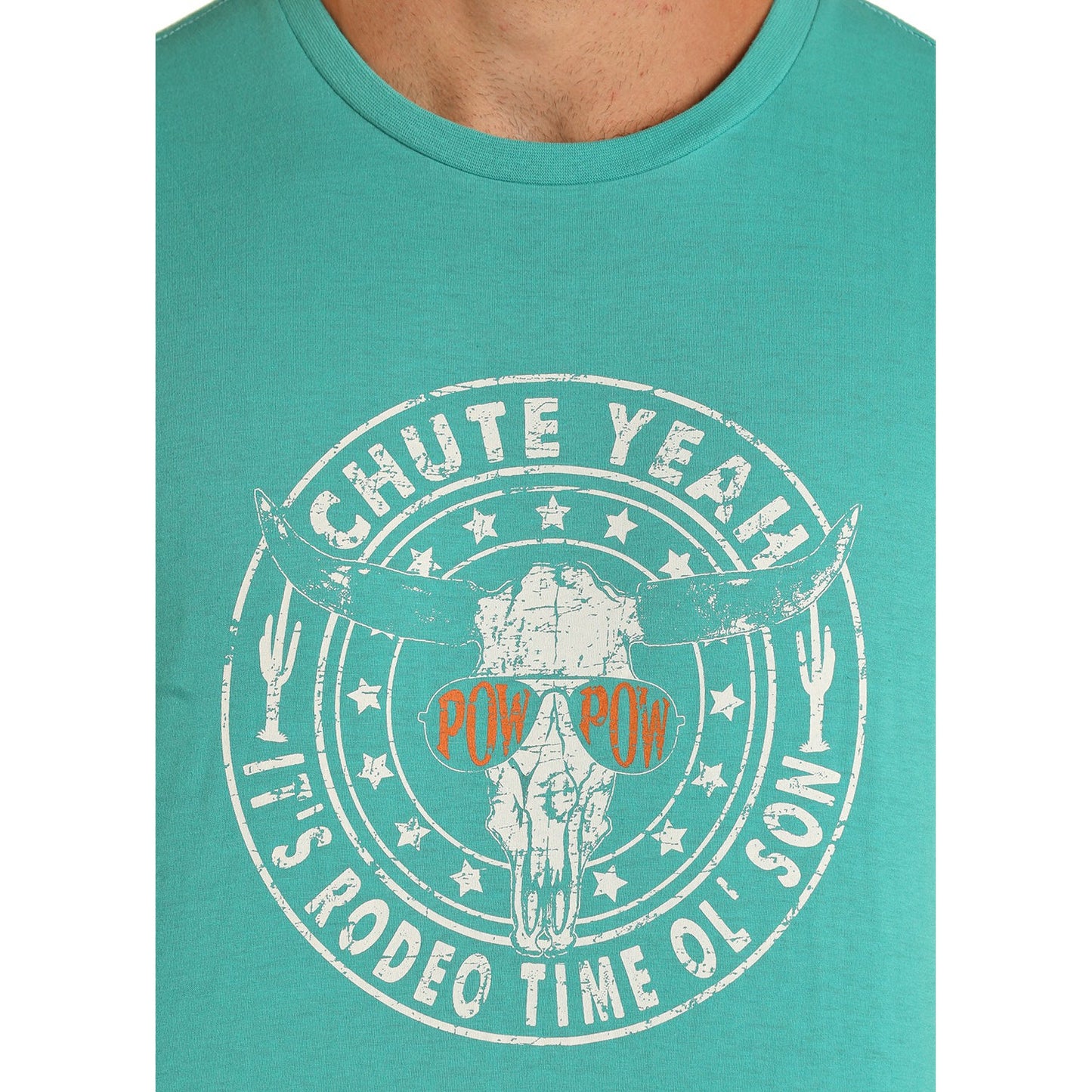Rock & Roll Unisex Dale Graphic Tee - Turquoise