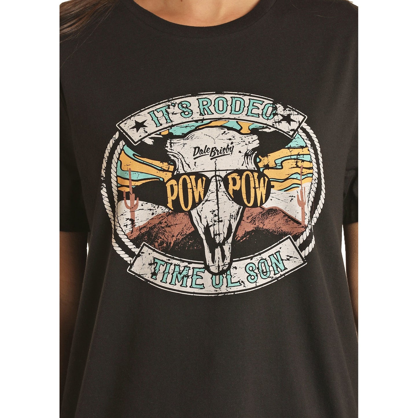 Rock & Roll Unisex Dale Graphic T-Shirt - Black