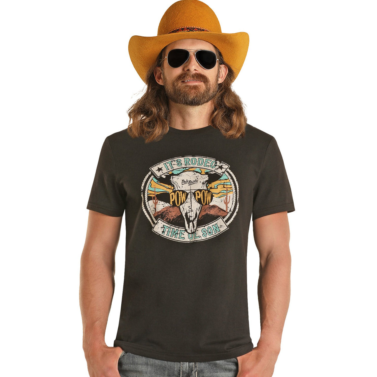 Rock & Roll Unisex Dale Graphic T-Shirt - Black