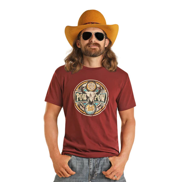 Dale Brisby Dale Yeah Pow Pow Tee - Maroon