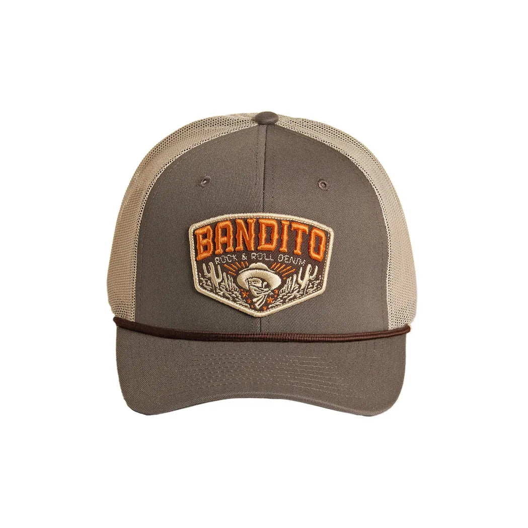 Rock & Roll Bandito Patch Curved Bill Cap - Olive