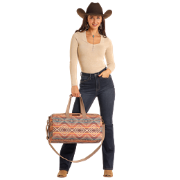 Rock & Roll Aztec Print Duffle Bag