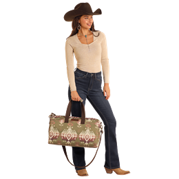 Rock & Roll Aztec Print Duffle Bag