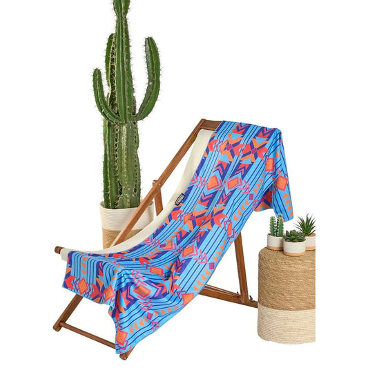 Rock & Roll Aztec Micro Fiber Towel - Sapphire