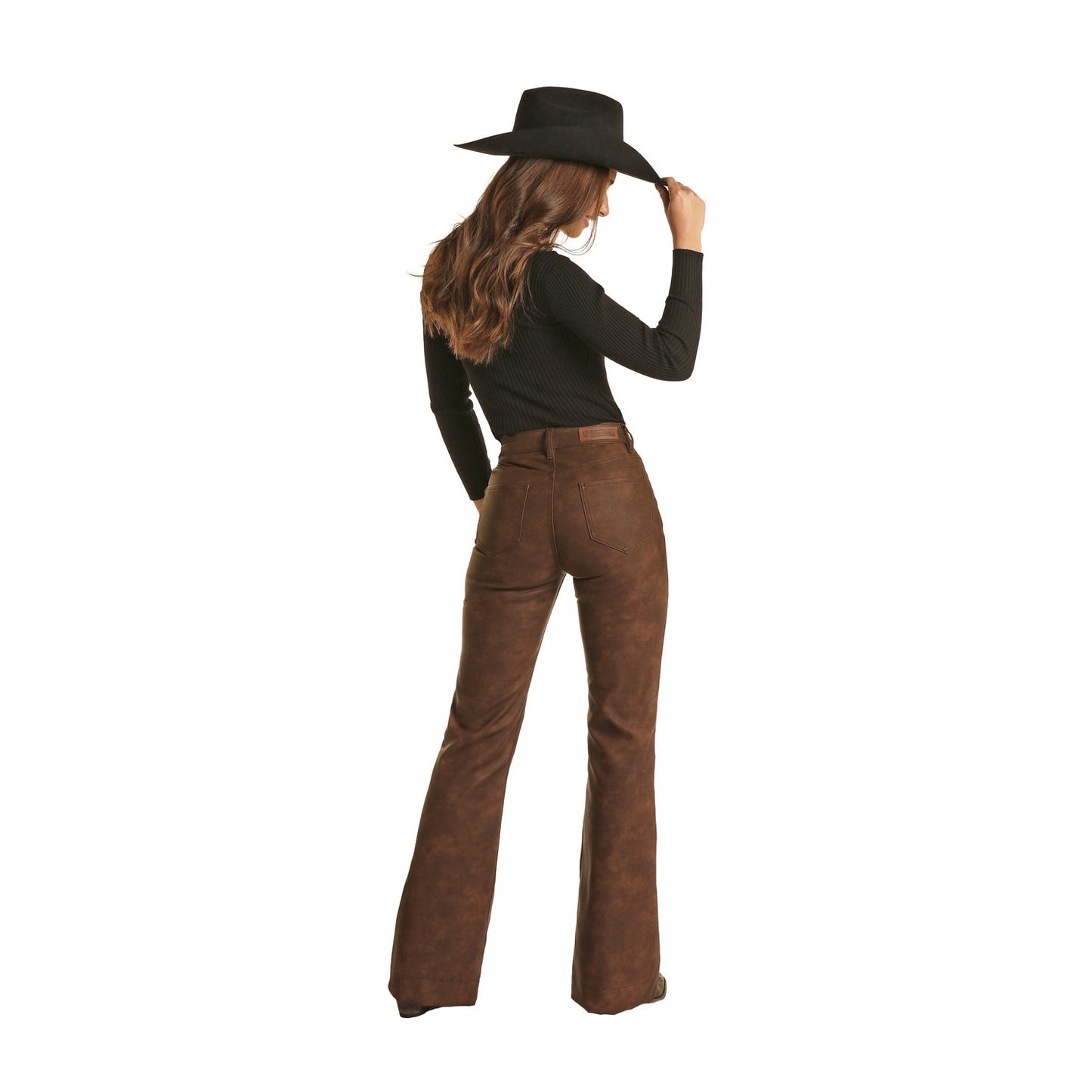 Rock & Roll Women's Smile Pocket Trouser Jeans - Brown