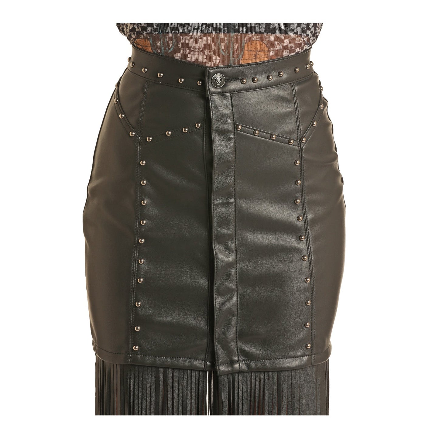 Rock & Roll Women's Fringe Skirt - Black