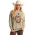 Rock & Roll Women's Graphic Oversized Pullover- Jade