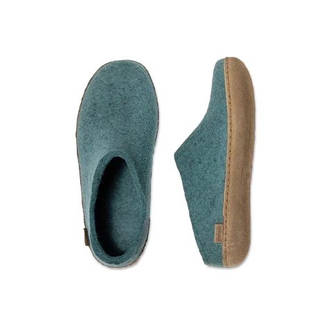 Glerups Slip-On Leather Sole Shoes - North Sea