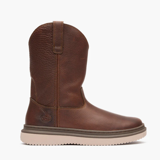 Georgia Men's 11" Pull-On Work Boot - Dark Brown