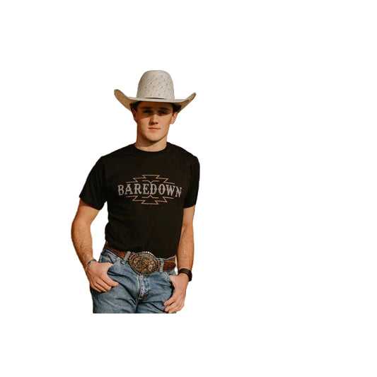 Baredown Brand Unisex Aztec Tee-Shirt - Black