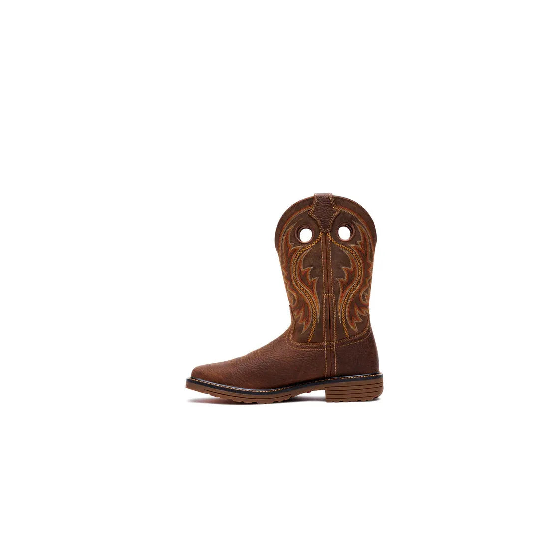 Durango Men's Workhorse 11" Pullon Western Boots - Bark Brown