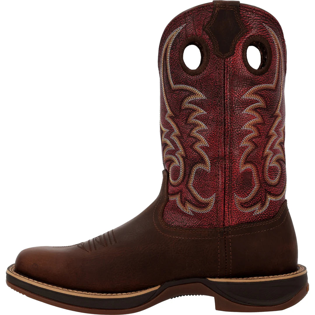 Durango Men's Rebel Ultra Lite Western Boots - Coffee/Sangria Red