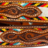 Rugged Earth Unisex Beaded Belt - Brown