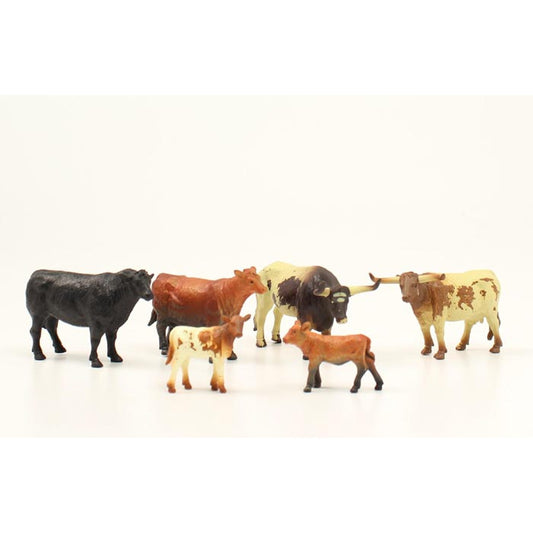 Bigtime Barnyard 6pc Cow Play Set