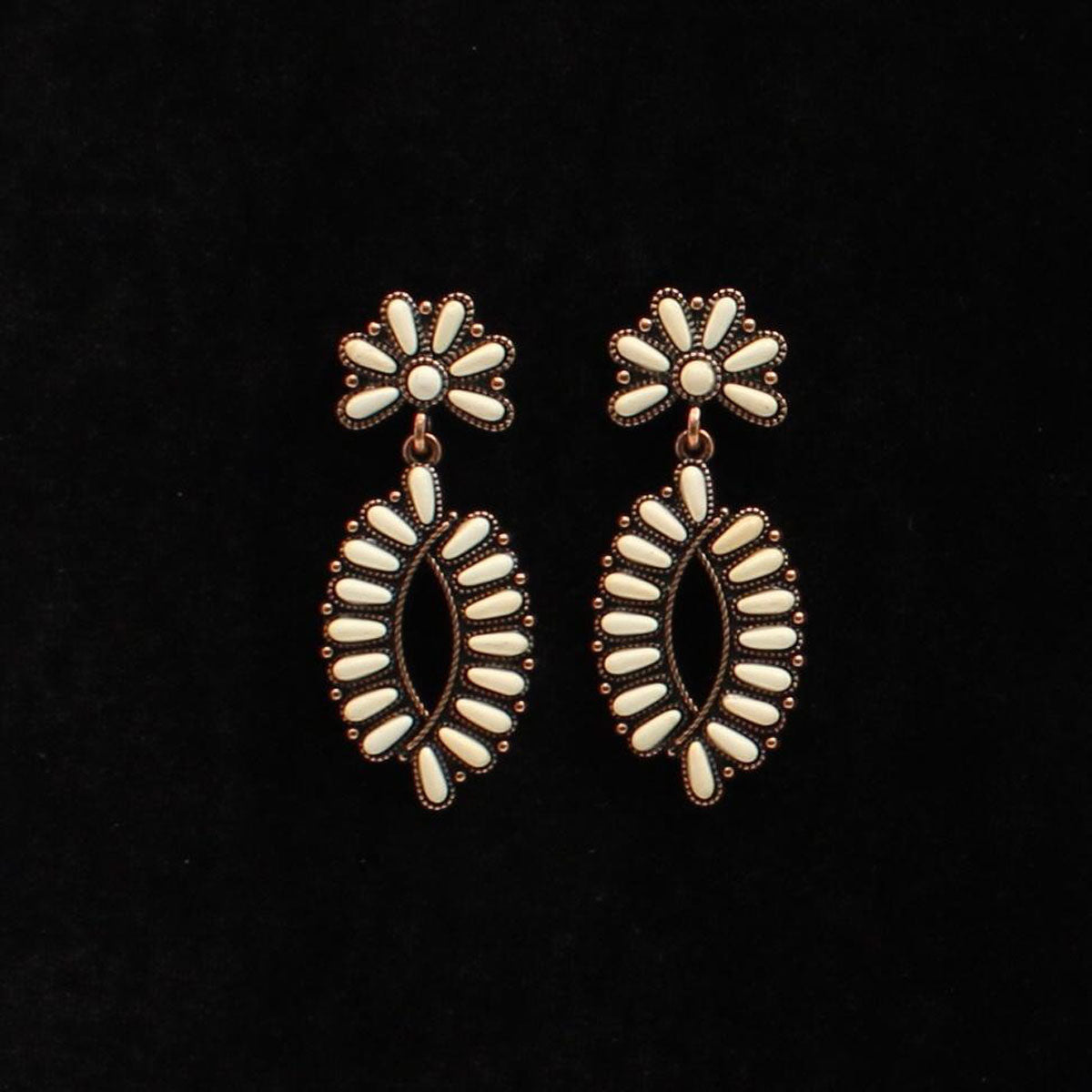 Blazin Roxx Earring Ivory STN Copper