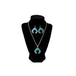 Blazin Roxx Glitter Necklace Set- Turquoise