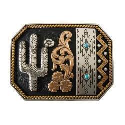 Blazin Roxx Women's Cactus Buckle- Multi Finish