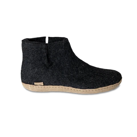 Glerups Leather Sole Boots - Charcoal