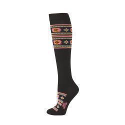 M&F Boot Doctor Women's Over the Calf Southwest Neon Print Socks- Multi
