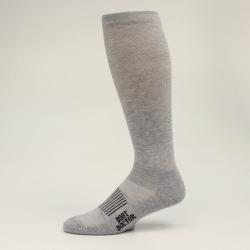 M&F Boot Doctor Men's Over the Calf Half Cushion Sock- 2 pack- Grey