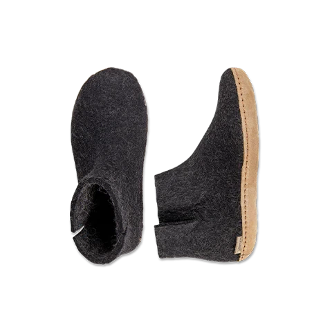 Glerups Leather Sole Boots - Charcoal