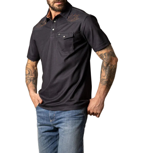 Kimes Men's Bowman Short Sleeve Polo - Black