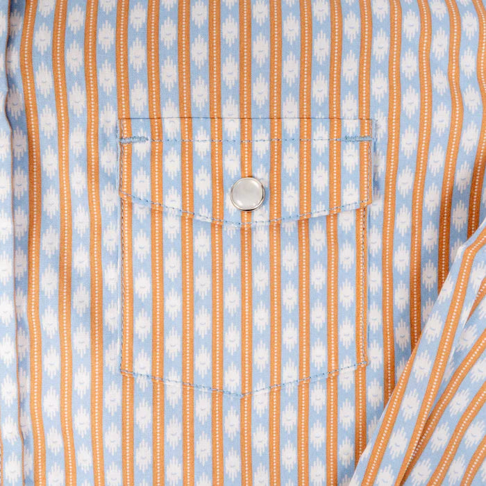Panhandle Boy's 2 Pocket Long Sleeve Snap Shirt - Blue