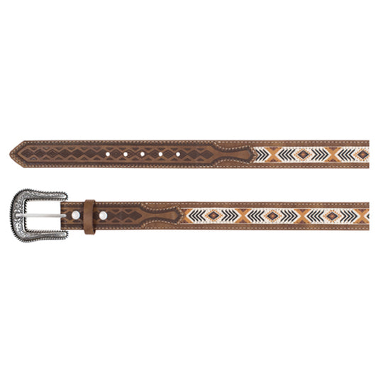 Arena Ace Boys Tan with Southwestern Ribbon Belt - Tan