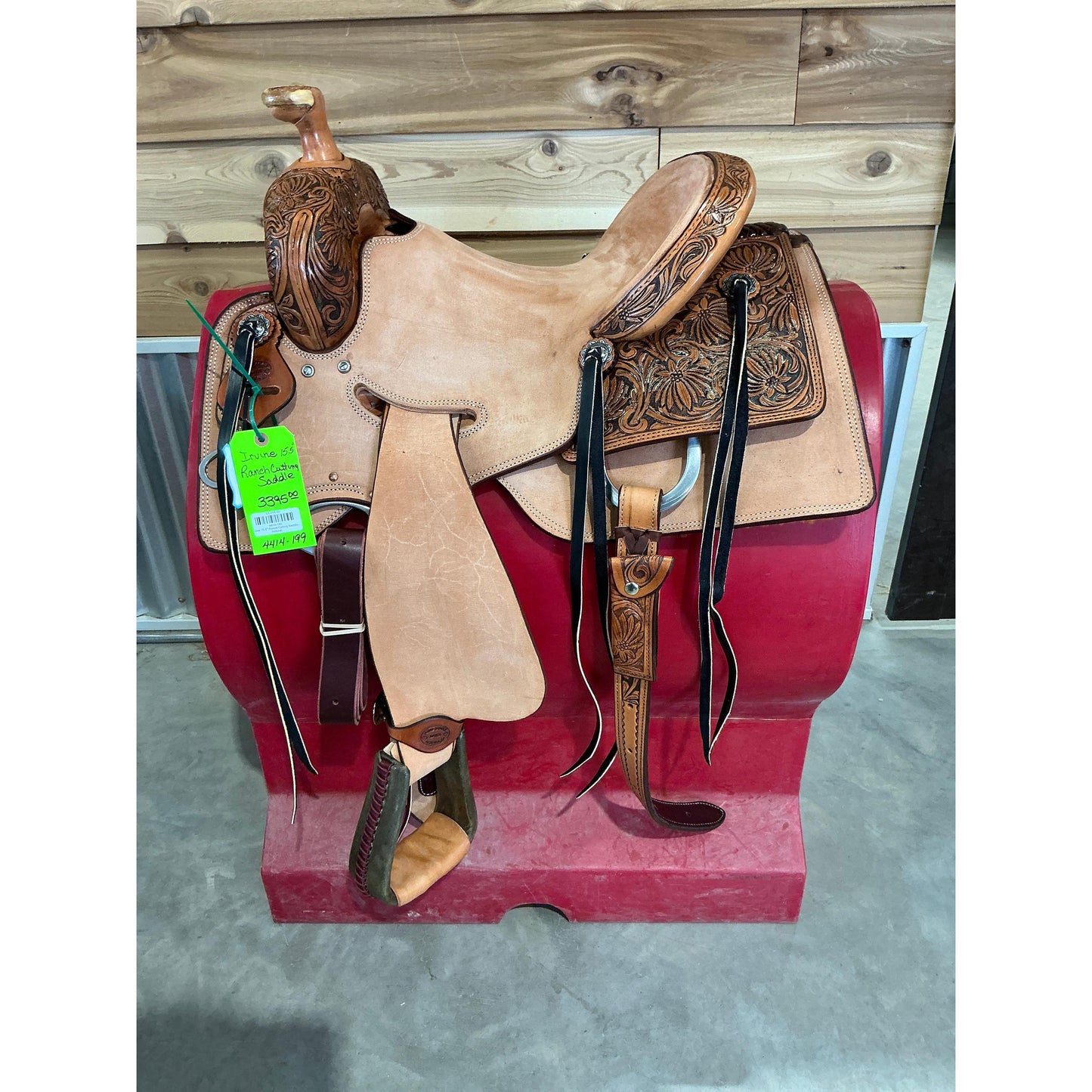 Irvine 15.5" Ranch Cutting Saddle - Natural