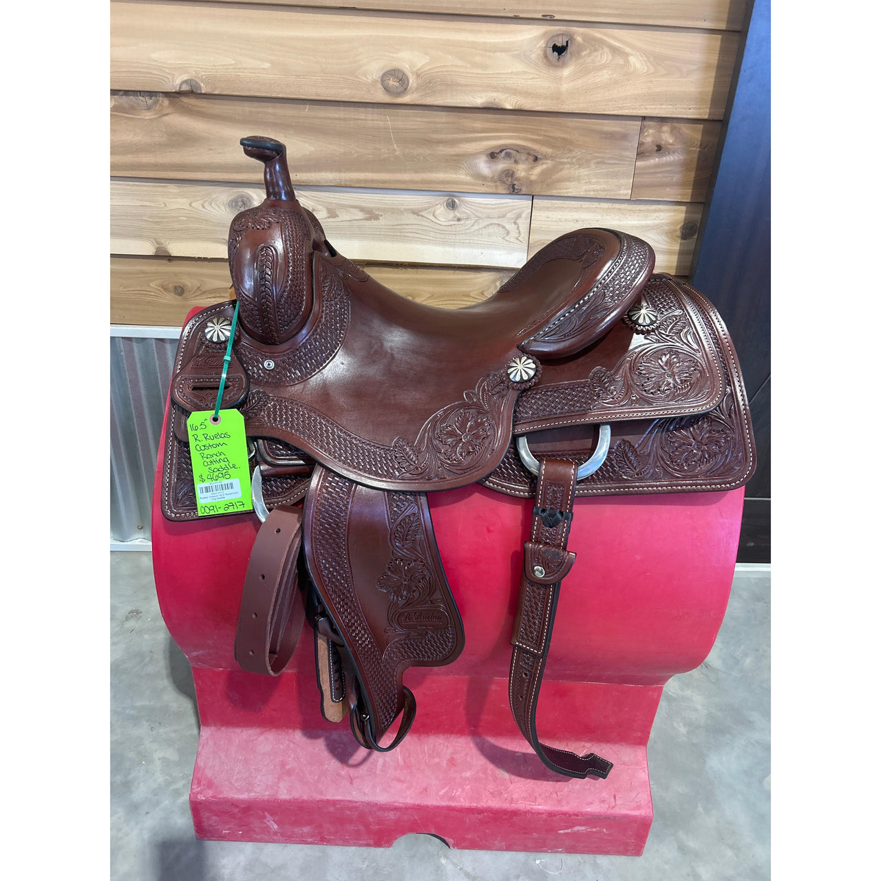 R.Ruelas  Custom 16.5" Ranch Cutting Saddle