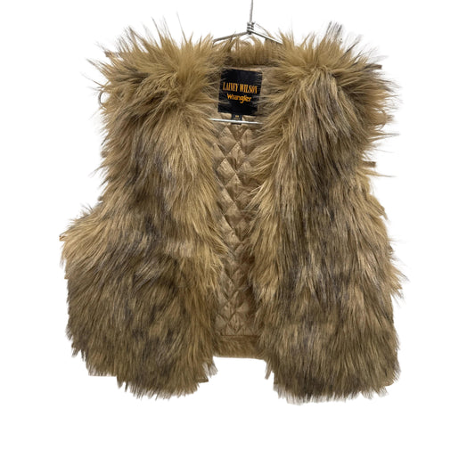 Wrangler Lainey Wilson Fur Vest-Brown