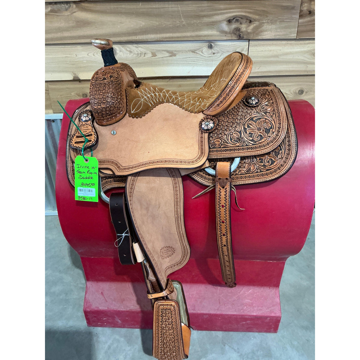 Irvine 14" Team Roping Saddle-Antique Finish