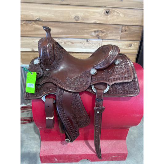 R. Ruelas Custom 16" Cowhorse Saddle