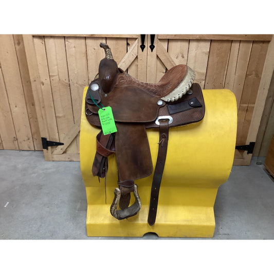 Used 13.5 Billy Cook Barrel Saddle