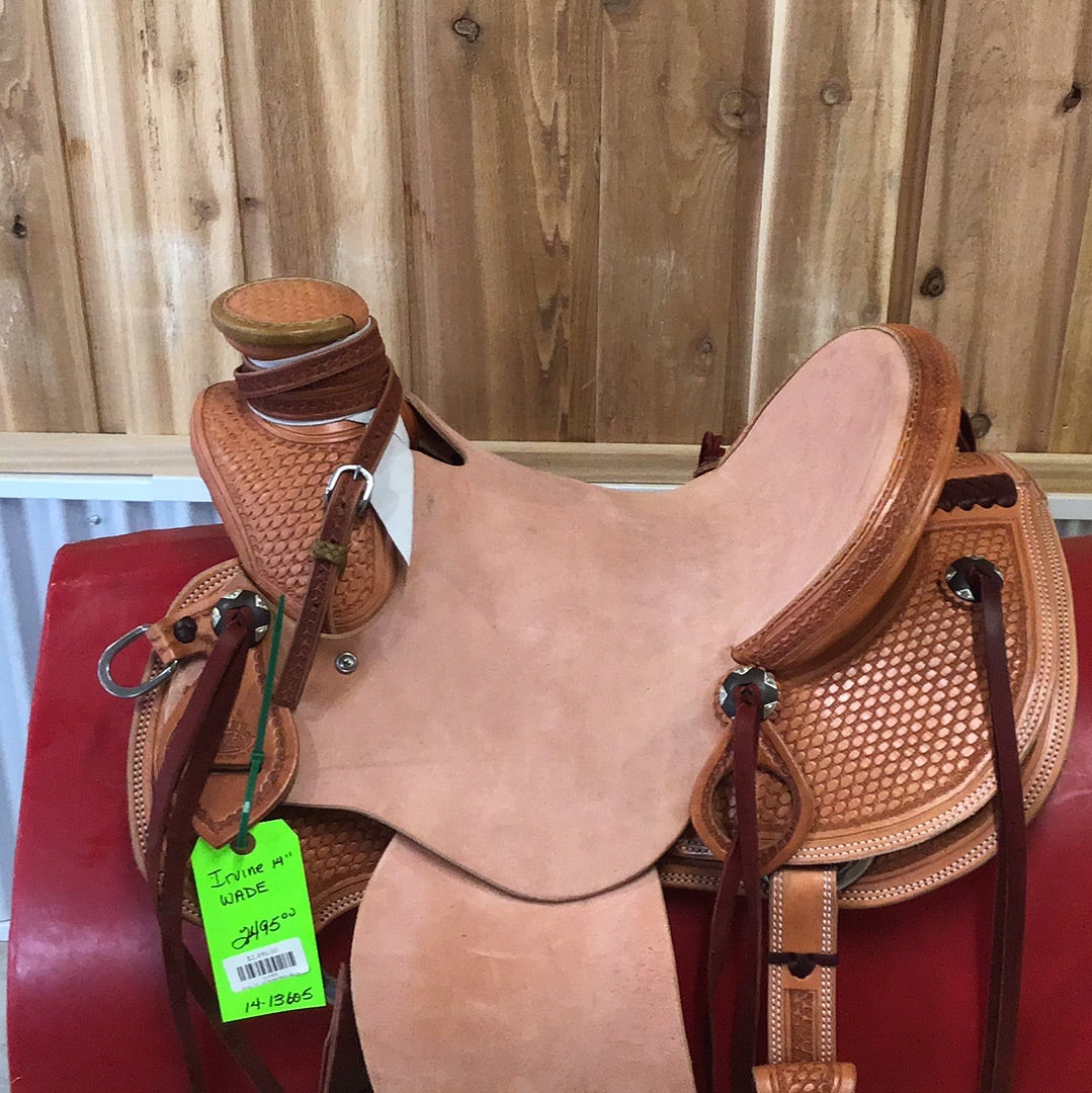 Irvine  14"  1/2 Tooled Wade Saddle