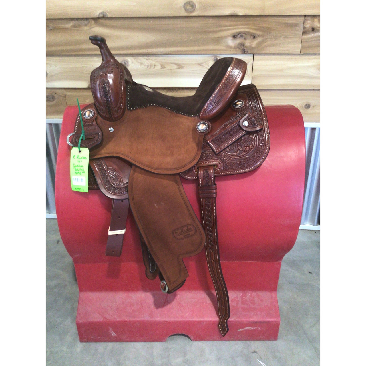 R. Ruelas 14" Custom Barrel Saddle